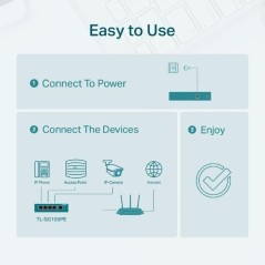 5-Port Gigabit Easy Smart PoE Switch - High Performance & Seamless Connectivity (SKU: 6935364052744)